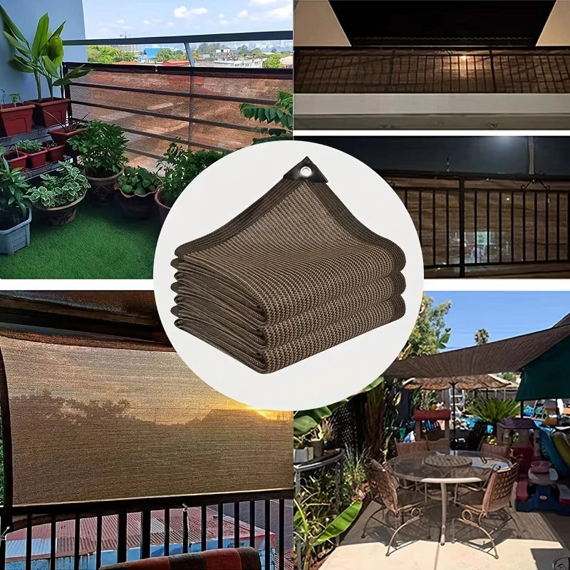 Durable Brown Protection Canopy - Outdoor Sun Shade Net | SAMAG