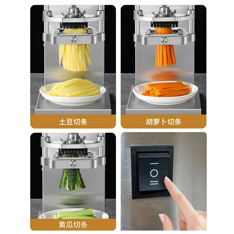 Electric Potato Cutter Shredder French Fries Slicer Potato Chips Making Machine Kitchen Tools