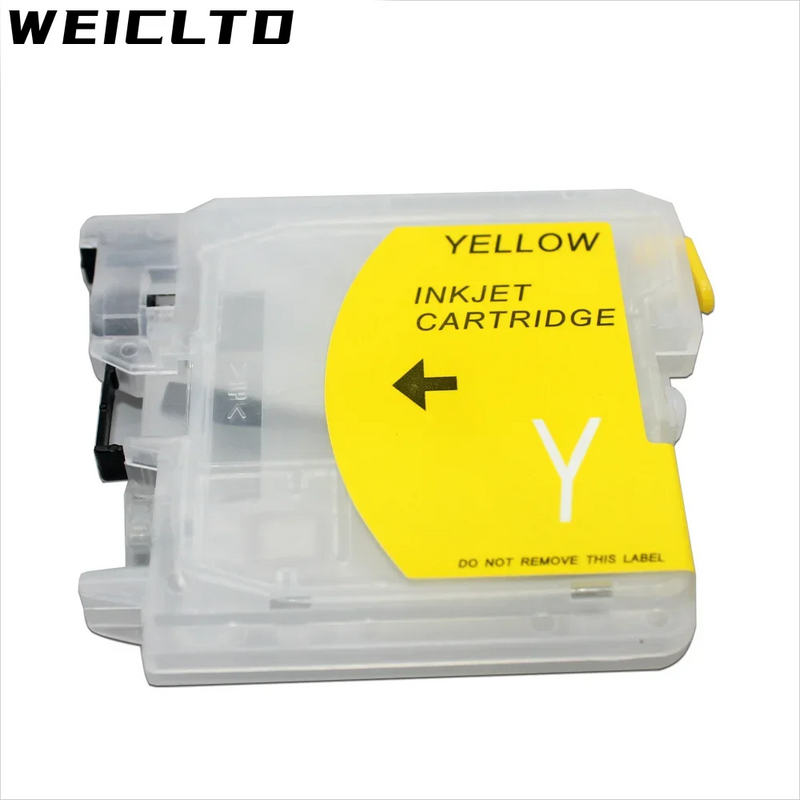 LC38 LC39 LC36 LC61 LC65 LC980 LC985 LC990 LC1100 No Chip Refillable Ink Cartridge for Brother DCP-J125 185C 195C J315W 290C