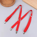 Elastic Adjustable Suspenders For Adults And Kids - Men Women Braces Set For Children Boys Girls Wedding - Visuel 8 | SAMAG