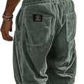 Men's Retro Corduroy Casual Shorts Fashion Solid | SAMAG