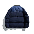 Denim Patchwork Oversized Men's Quilited Jackets, Y2k Lapel Mans Jacket, Streetwear Thermal Men's Jeans Coat