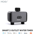 MOES Tuya Bluetooth 2-Outlet Water Timer Smart Sprinkler Valve Controller Auto Programmable Filter Washer App Remote Control