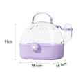 Hamster Outdoor Carrier Cage Portable Hamster Cage with Clear Large Flip Cover for Hamster Bird Carrying Pet Supplies