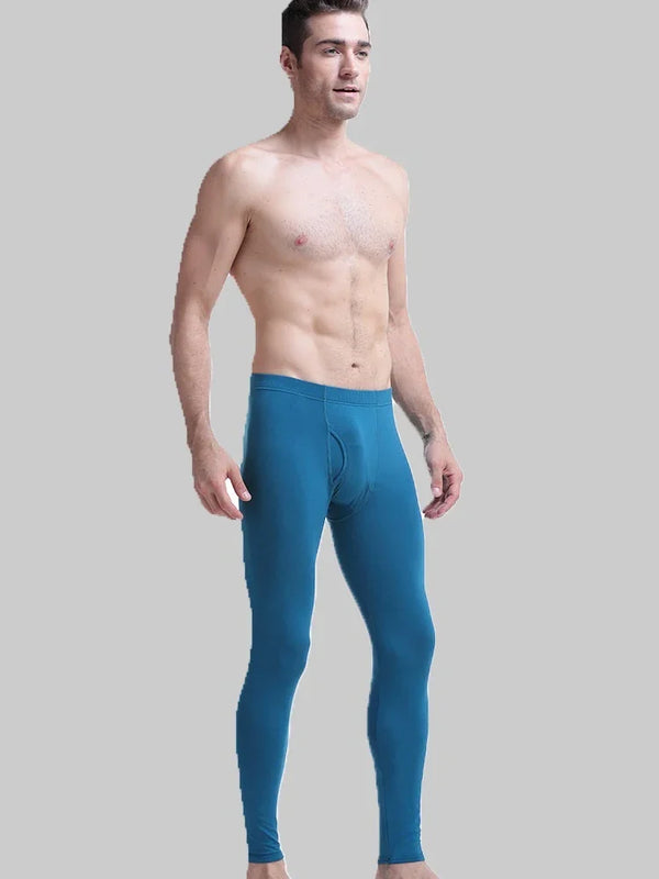 Men's single-piece long johns, youth autumn and winter slim-fitting leggings, cotton thread pants, thermal pants, thin leggings