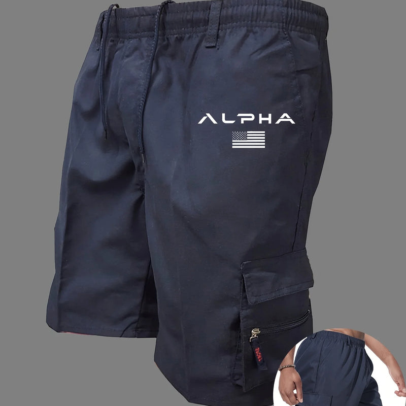 American Flag Printed Cargo Shorts Independence Day Eagle | SAMAG