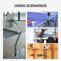 LEAPLIGHT Photography C Clamp Desk Camera Mount with 1/4" NATO for Photo Studio Video DSLR,Cameras, Desk, Rods, Hooks, Shelves