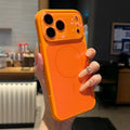 Fashion Liquid Silicone For Magsafe Magnetic Phone Case For iPhone 17 16 15 14 13 Pro Max Large Window Lens Glass Protect Cover