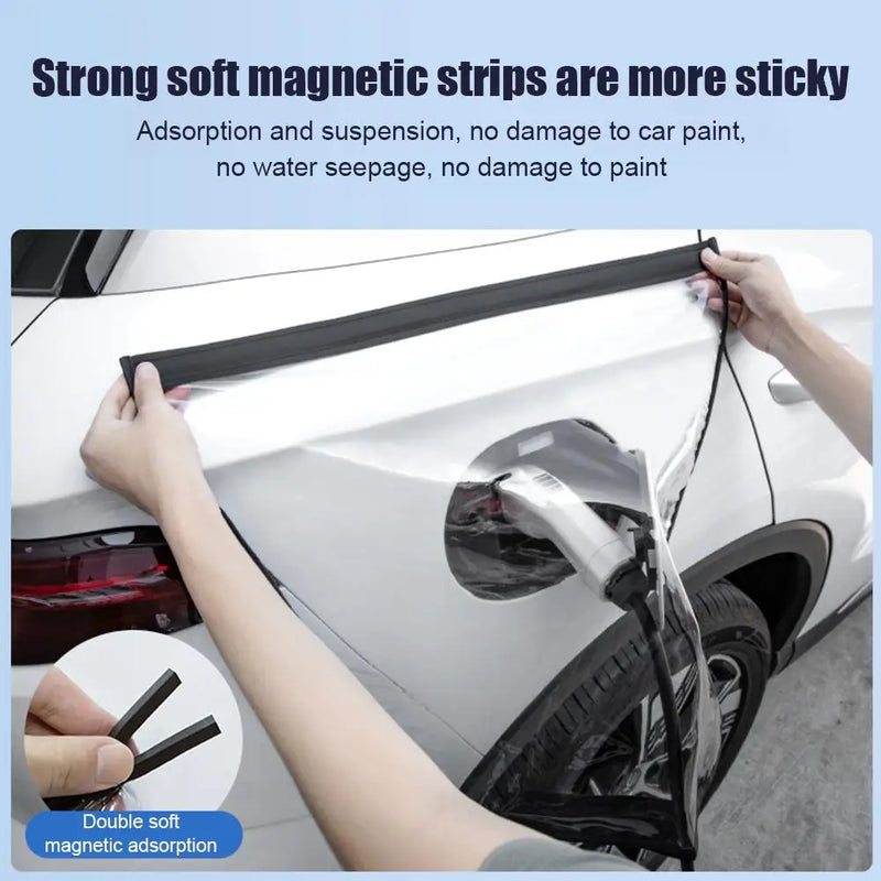 Car Charging Magnetic Cover Electric Outdoor EV Charger Plug Port Protection Dustproof Rainproof Covers for Electric Vehicle ﻿