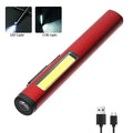 KDULIT 4 in 1 Multifunctional LED Pen Flashlight Built in 800mah Battery USB Rechargeable with Magnetism Work Repair Lantern