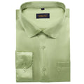 Solid Satin Shirts for Men Sage Green Black Yellow Red | SAMAG