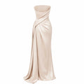 TLIT Customized Strapless Satin Mermaid Evening Dress | SAMAG