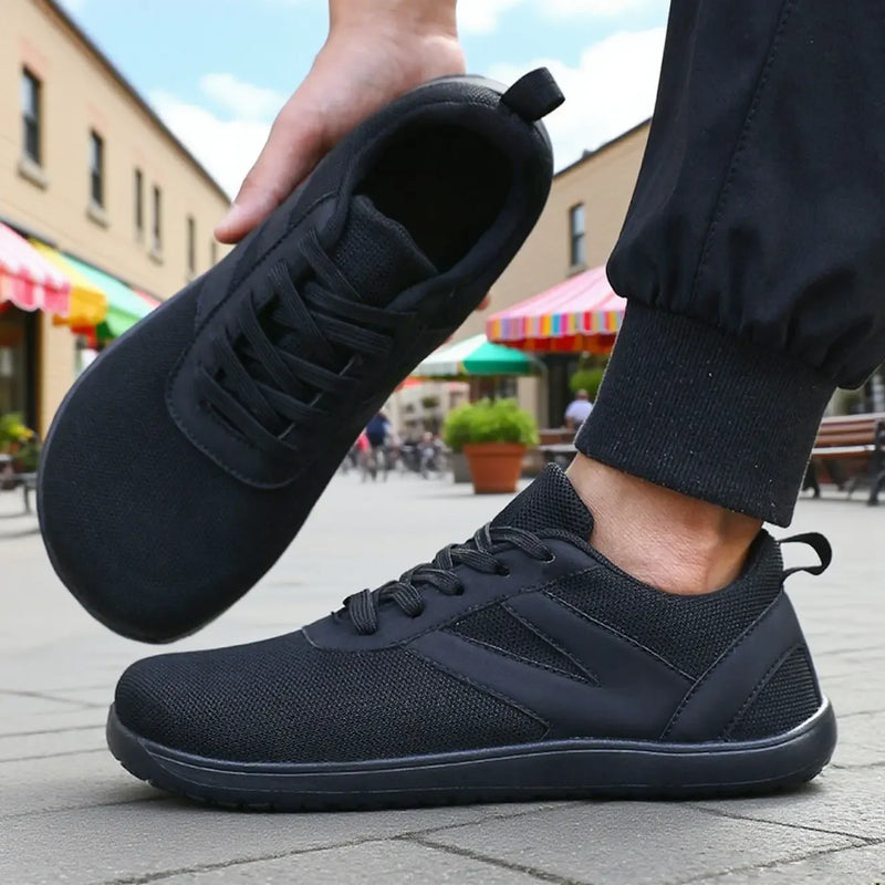 Men's Outdoor Wide Fit Flat Bottom Casual Shoes Breathable Step-in Comfortable Non-slip Sports Footwear for Summer