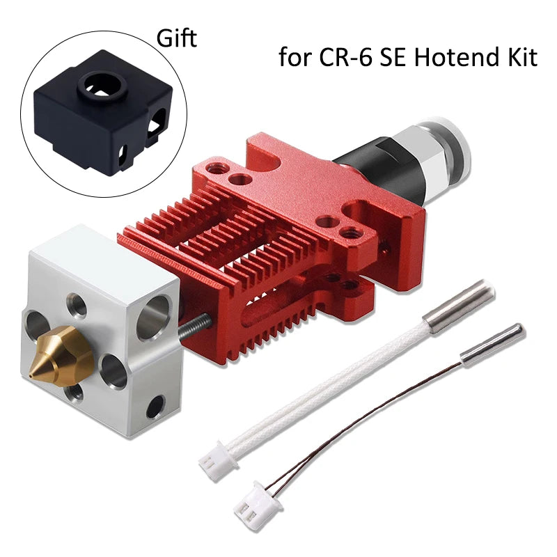 3D Printer Parts CR6 SE J-head Assembled Print Head Hot End Hotend Kit All Metal Extrusion Extruder for Ender 3 CR5 PRO CR6 SE