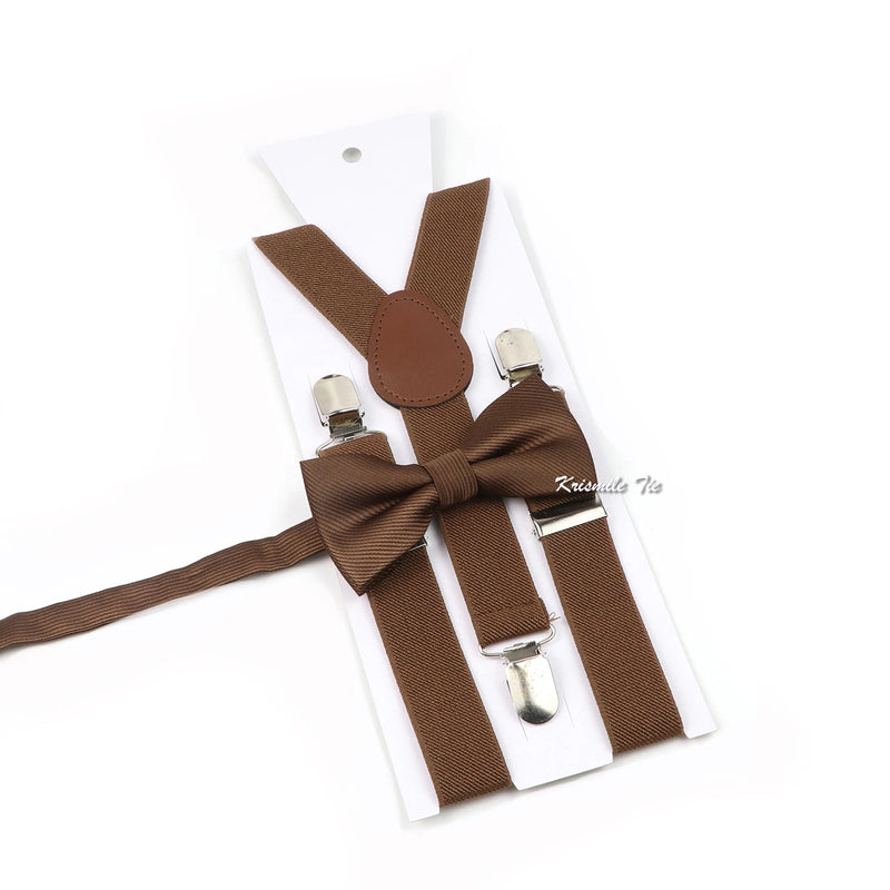 Fashion Men Kids Suspender Bowtie Sets For Wedding Party | SAMAG