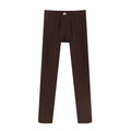 Modal autumn and winter men's fleece thickened slim-fitting cotton pants youth single-piece leggings, long johns, thermal pants