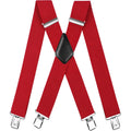Men's Suspender Trousers Braces with Strong 2 inch Wide 4 Clips Heavy Duty for High Elastic X Style Adjustable | SAMAG
