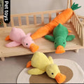 1/3PCS Things For Dogs Accessories Dog Supplies Calming Duck Squeaky Plush Toy Luxury Sleep Aid Durable Puppy Companion Pet