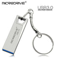 High Speed USB 3.0 Mini Metal Flash Drive 16GB 32GB 64GB 128GB Pendrive Waterproof usb drive Pen memory Sticks with key Chain