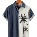 Hawaiian Shirt Harajuku Stripe Print Loose Fashion Casual | SAMAG