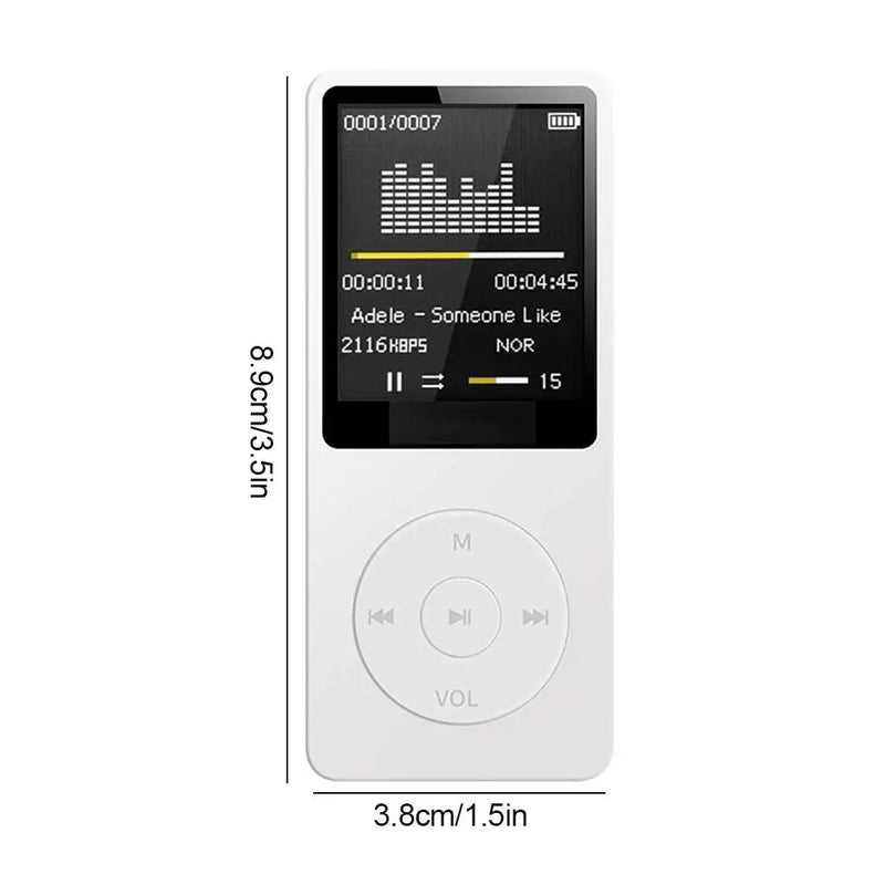 Bluetooth-compatible Mp3 Music Player Lossless Portable Fm Radio External Ultra-thin Student Sports Walkman Mp3 Player Recorder