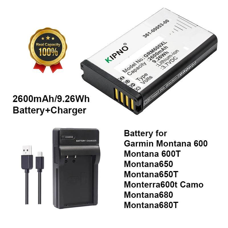 GARMIN P11P15-04-N02 361-00053-00 Handheld GPS Battery For Montana 680t 650t 610t 600t VIRB Elite Alpha 100 200i 300 Atemos 100