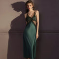 Sexy Lace Long Nighty&robe Set Spring Summer | SAMAG
