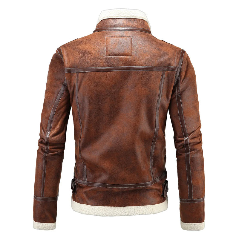 Retro Fur Coat Men's Jacket Plush Thickened Winter Fur Men's Thickened Stand Collar Game Peripheral Men's Clothing