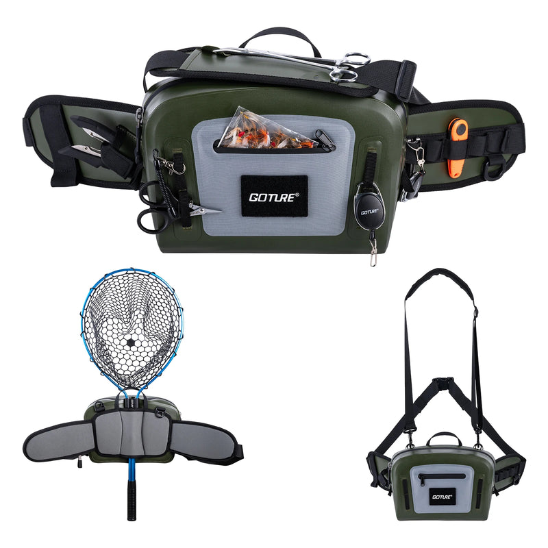 Goture Waterproof Fishing Tackle Waist Bag 5.6L Airtight | SAMAG
