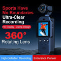 4K Ultra HD Pocket Action Camera 360° Rotatable Vlog Wifi Sports Cam Waterproof Case Travel Bicycle Driver Recorder