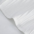 Men's White Pleated Texture Set Cuban Collar Short Sleeve | SAMAG