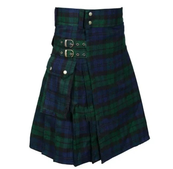 Kilt for Men Traditional Highland Tartan Utility Kilt Scottish Mens Kilt