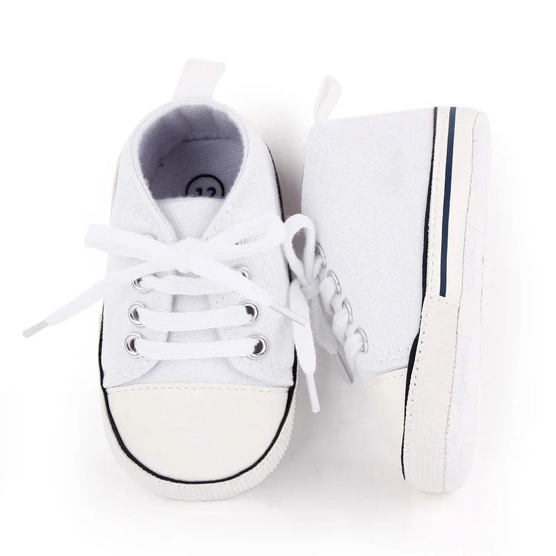 Print Canvas Baby Sports Sneakers For Newborn Baby Boys Girls First Walkers Shoes Infant Toddler Soft Sole Baby Shoes