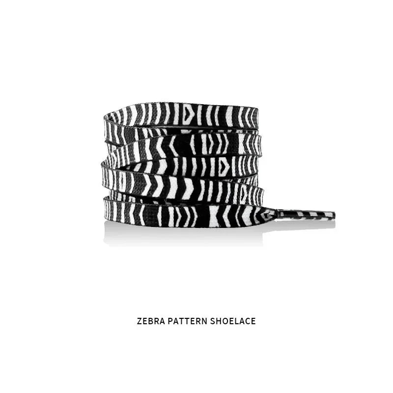 Classic Animal Pattern Shoelaces Flat AF1/AJ Sneakers Shoe Laces Tiger/Snake/Leopard Print Shoelace for 120/140/160CM Shoestring