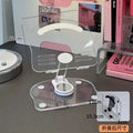 New Transparent Acrylic Tablet Stand, Foldable, Rotatable, Height-Adjustable, Multifunctional Desktop Non-Slip Tablet Support