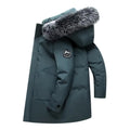 2027 XK Winter Jackets Hooded Casual Long Down Jackets Thicker Warm Parkas New Male Outwear Winter Coats Slim Jackets Size 4XL