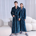 Warm Coral Fleece Kimono Bathrobe Gown Winter Thickened | SAMAG
