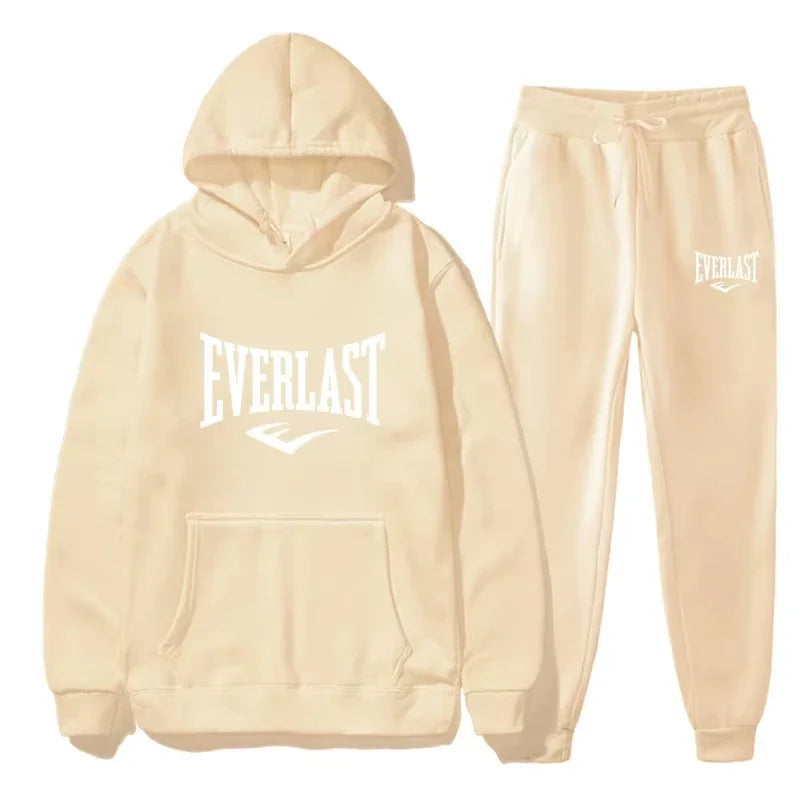 Men's EVERLAST Sportswear Fitness Gym Clothing Running Set Straps Autumn_Winter Hoodie New Style clothes for - View 3 | SAMAG