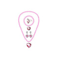 Children Girls Elsa Sofia Belle Princess Accessories Refinement Beading Necklace Bracelet Ring Earring Jewelry 5pcs Sets