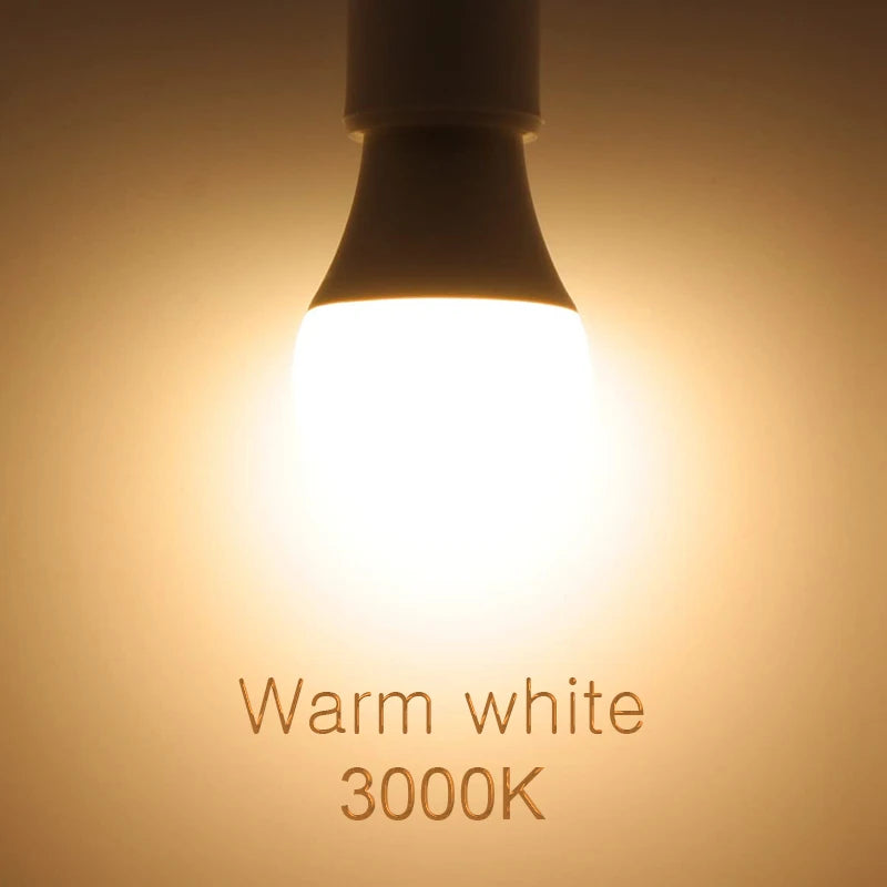 4PCS E27 E14 LED Bulb AC220V SMD2835 3W 6W 9W 12W 15W 18W 20W LED Lamp Cold Warm White Led Bulbs Indoor Lighting
