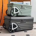 Side Opening Luggage Compartment with Oversized Wheels Large Capacity Travel Suitcase Travel Suitcase on Wheels