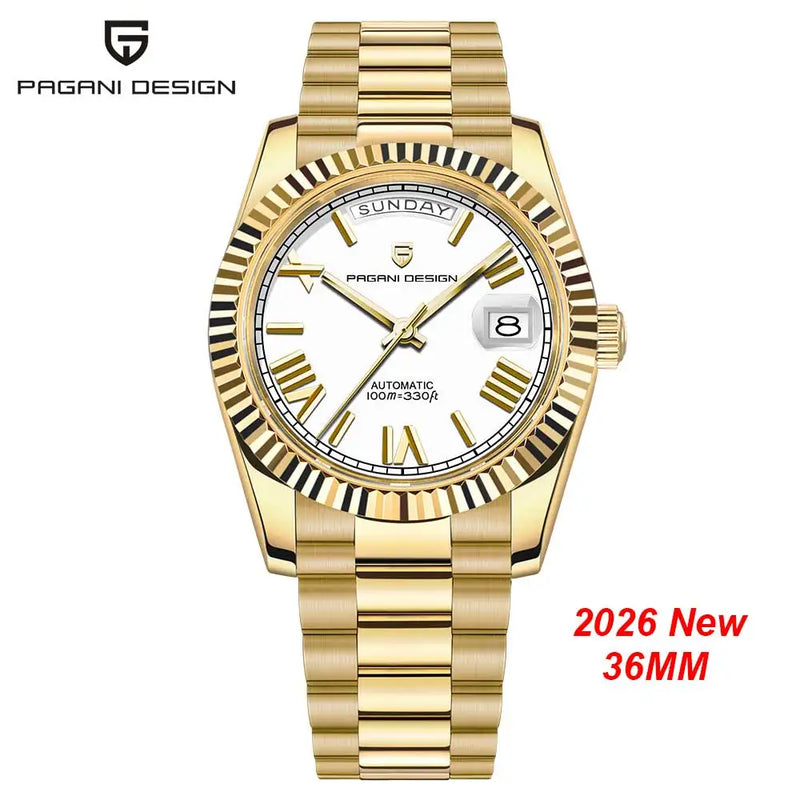2026 New DD36 Men's Watches PAGANI DESIGN Luxury Automatic Mechanical Watch Men AR Sapphire Glass Business Blue Wristwatch Men ST16 Movt Clock Local Delivery
