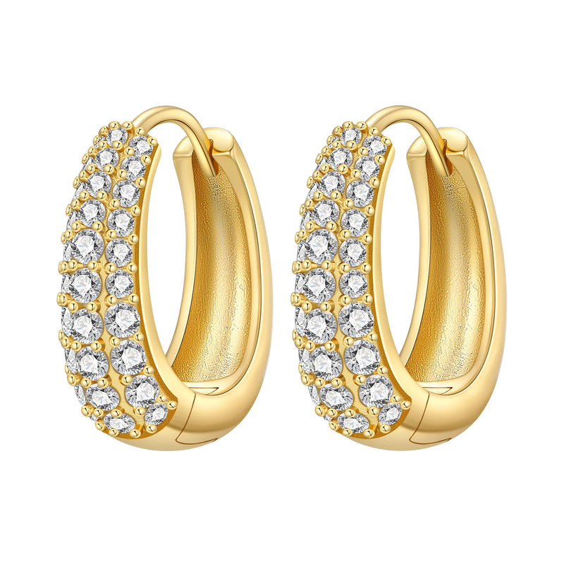 Orstarry S925 Sterling Silver 18k Gold Modern Square Earrings Hoop Earrings For Women Jewelry Original Trendy Anniversary Gifts