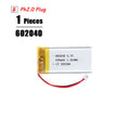 3.7V Lipo Battery Ph2.0 Plug Rechargeable Lithium Battery 3.7V For PS4 Humidifiers GPS Navigation  Bluetooth Speaker MP3 MP4