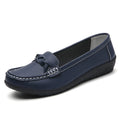 Fashion Genuine Leather Women Flats Black Nurse Shoes Moccasins Ballet Flats Oxford Women Shoe Casual Plus Size Shoes Female