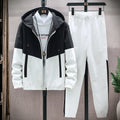 M - 6XL New Men's Sportswear Set from Japan South Korea Autumn Casual Wear Hooded Jacket Leg Tied Pants - View 3 | SAMAG