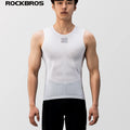 ROCKBROS Bike Vest Breathable  Men's Sleeveless Short Summer Undershirt Windbreaker Tshirt Quick Dry Elastic Mesh Underwear