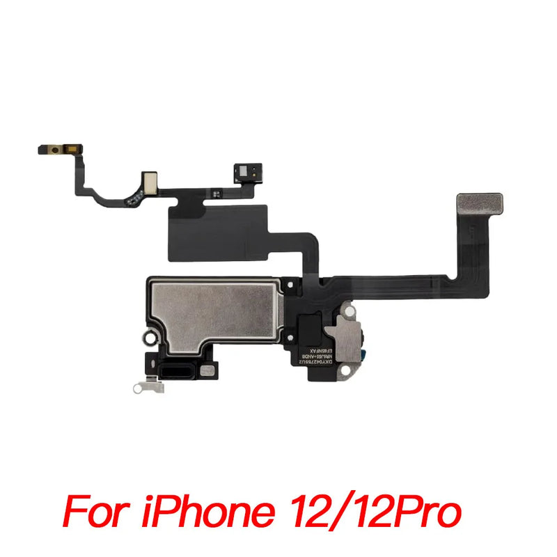 Ear Speaker With Microphone Flex Cable For iPhone X XR XS 11 12 Mini Pro Max Earpiece Incl Light Sensor Flex Replacement