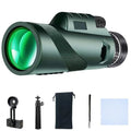 80X100 High-definition High Magnification Monocular Telescope 50000M Telescope Remote Zoom Tripod Phone Holder Outdoor Hunting