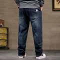 Extra Big Size Jeans Men High Elastic Waist Baggy Denim | SAMAG
